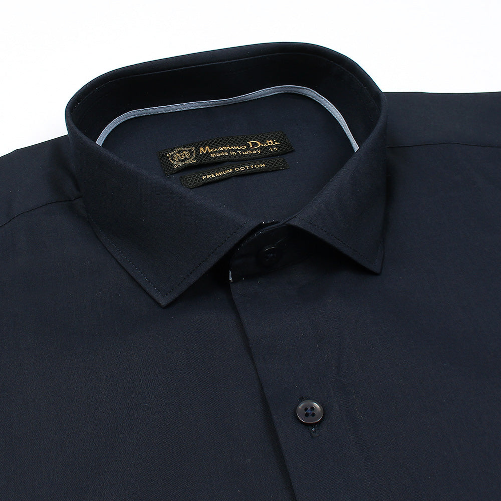 Mussimo Duti Imported Formal Shirt (Navy Blue)