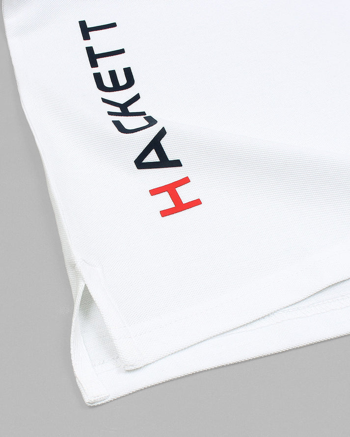 IMPORTED HKT SPORT MEN'S POLO SHIRT (WHITE)