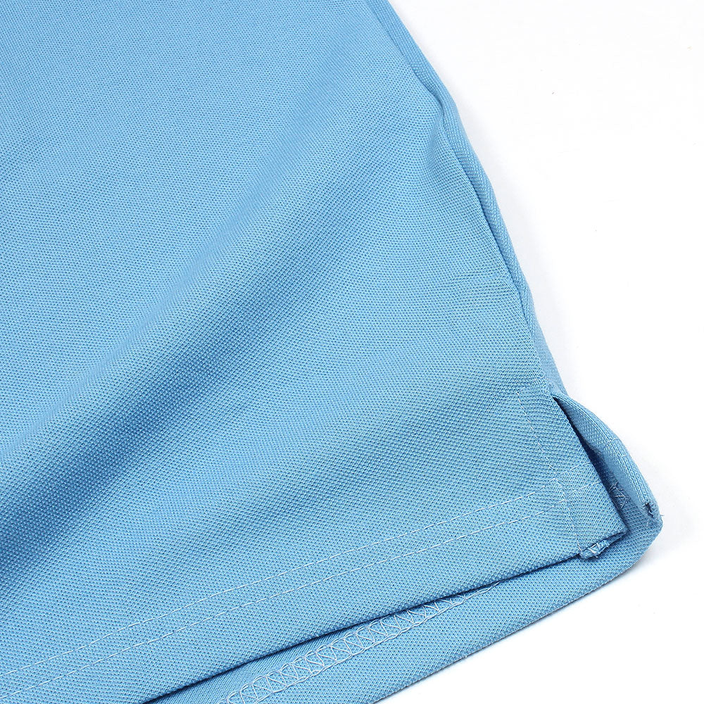 LCSTE Premium Zip Up Polo shirt (Sky Blue)