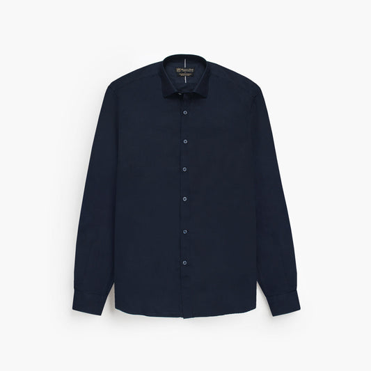 Mussimo Duti Imported Formal Shirt Dobby (Navy Blue)