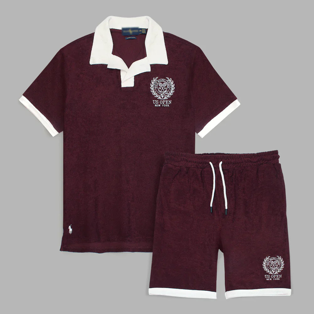 RL MEN'S PREMIUM US CORDUROY TWIN SET (MAROON)
