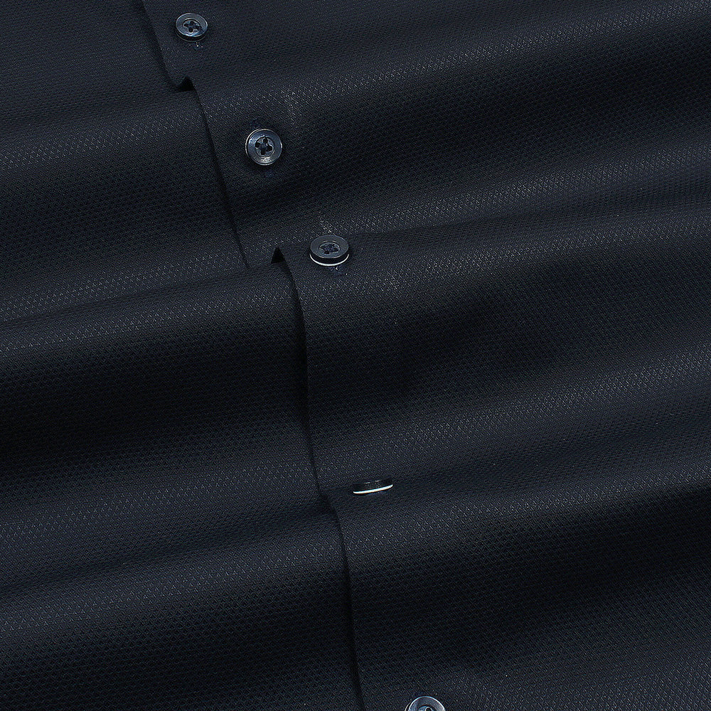 Mussimo Duti Imported Formal Shirt Dobby (Navy Blue)