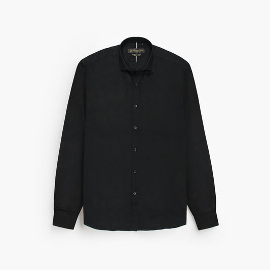 Mussimo Duti Imported Formal Shirt Dobby (Black)