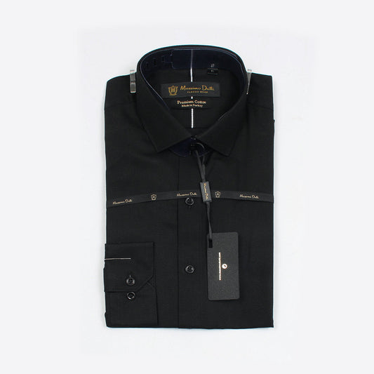 Mussimo Duti Imported Formal Shirt Dobby (Black)