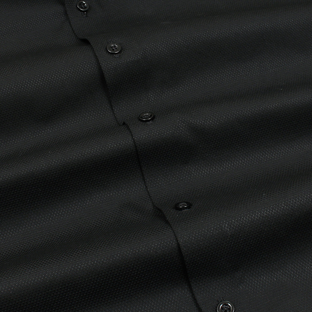 Mussimo Duti Imported Formal Shirt Dobby (Black)