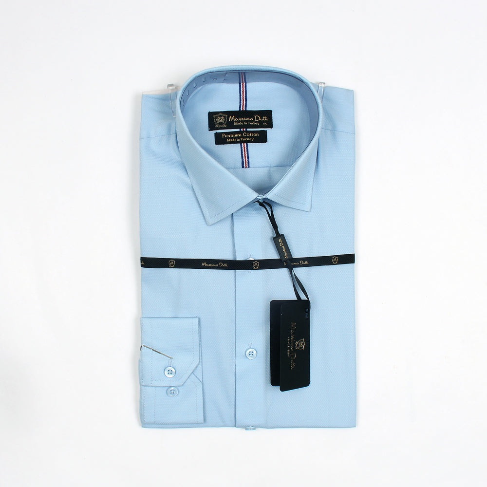 Mussimo Duti Imported Formal Shirt Dobby (Sky Blue)