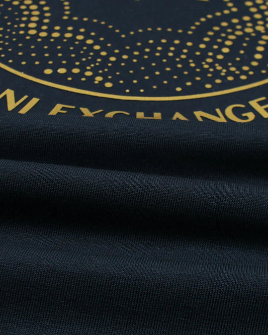 A-X IMPORTED MEN'S GOLD T-SHIRT (NAVY BLUE)