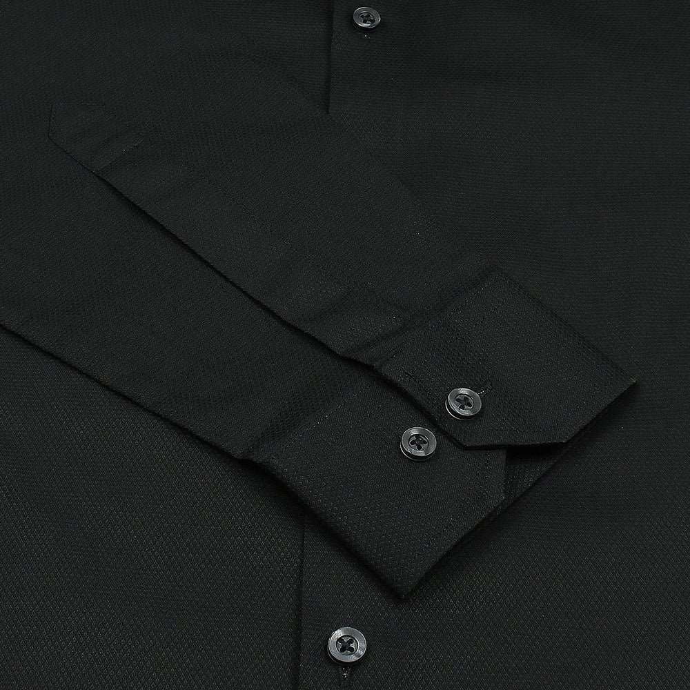 Mussimo Duti Imported Formal Shirt Dobby (Black)