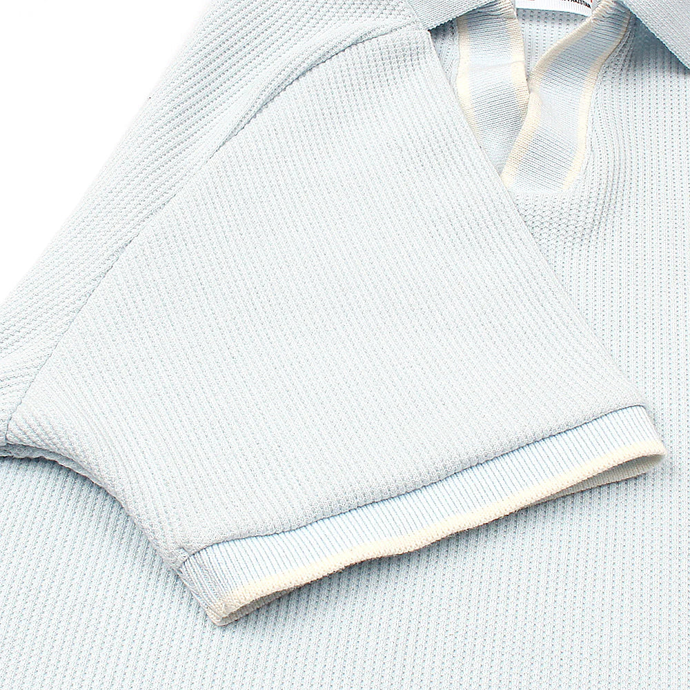 ZR PREMIUM MEN'S V NECK POLO SHIRT (SKY BLUE)