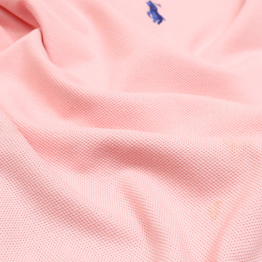 RL Premium Small Pony Zip Up Polo shirt (Pink)