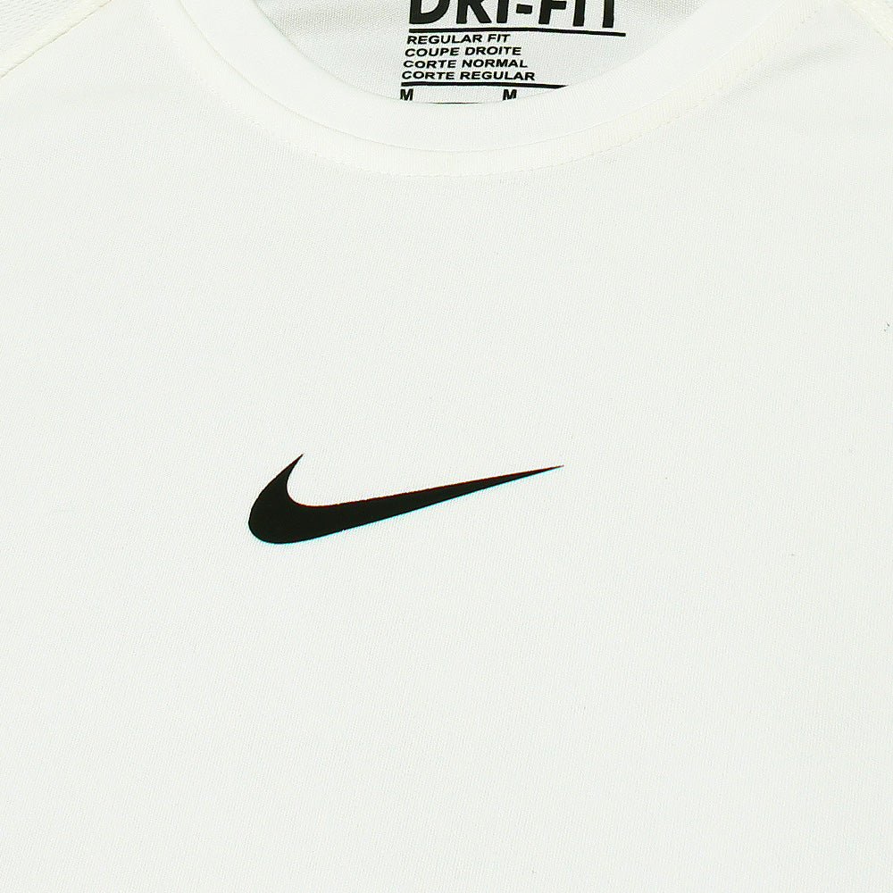 NKE Imported Mesh Shoulder Dri Fit T-Shirt (White)