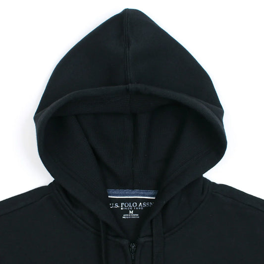 US PLO Original Cotton Fleece Hoddie (Black)