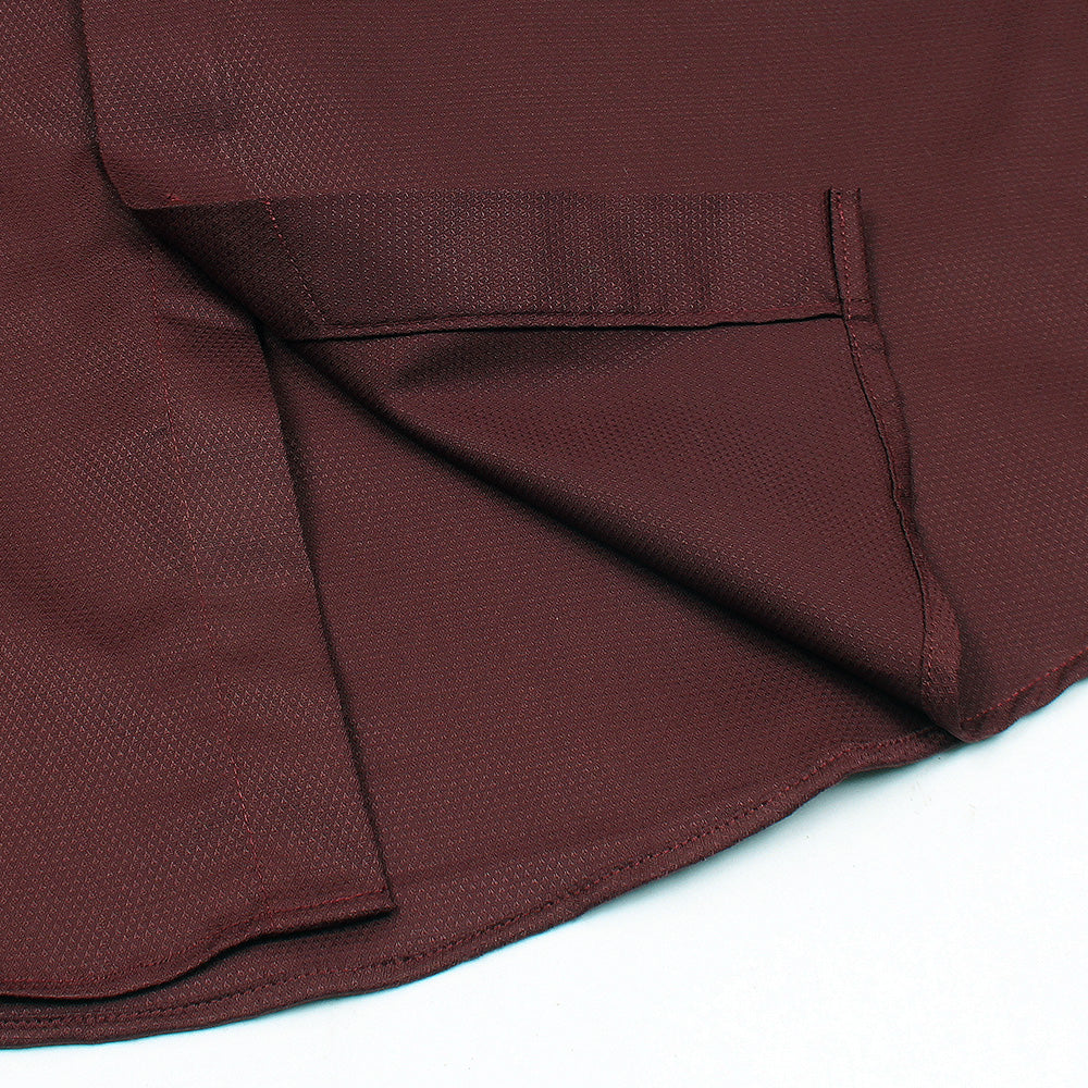 Mussimo Duti Imported Formal Shirt Dobby (Maroon)