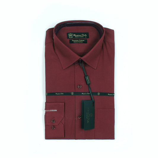 Mussimo Duti Imported Formal Shirt (Maroon)