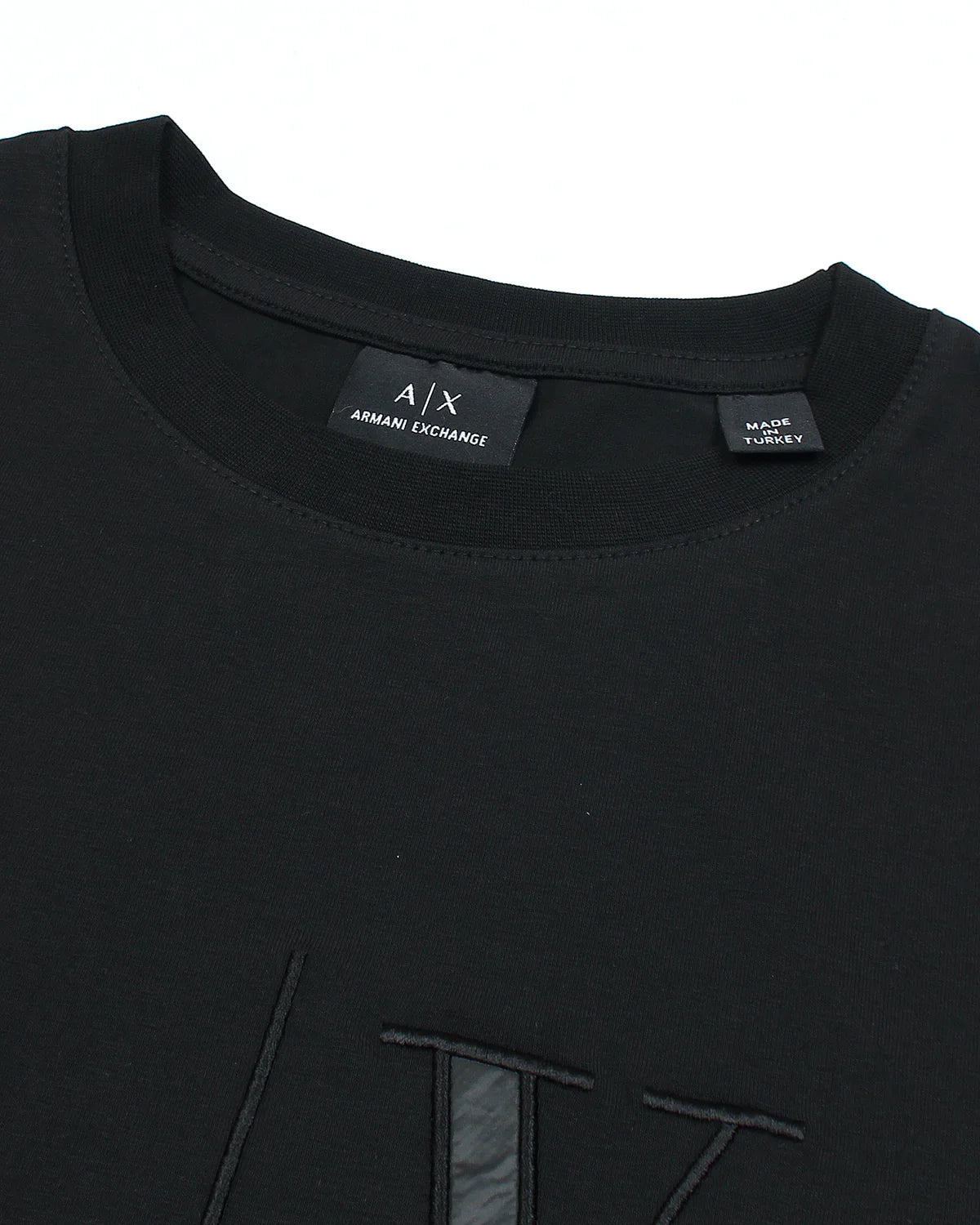 A-X IMPORTED MEN'S DESIGNER BIG LOGO T-SHIRT (BLACK)