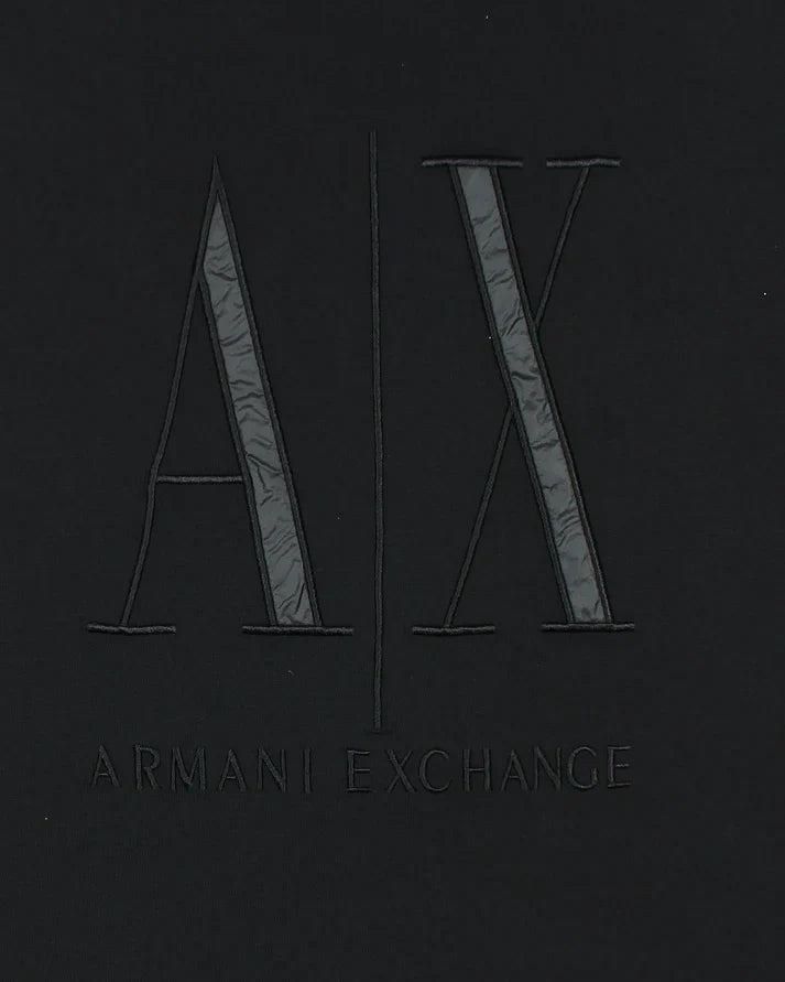 A-X IMPORTED MEN'S DESIGNER BIG LOGO T-SHIRT (BLACK)