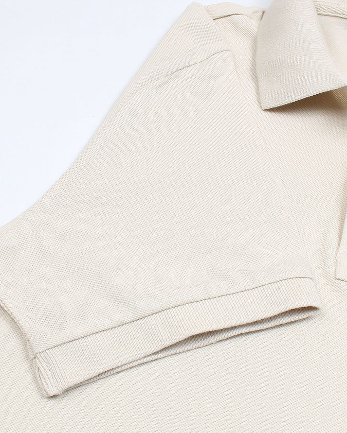 IMPORTED MEN'S LCSTE COLLAR POLO SHIRT (STONE)
