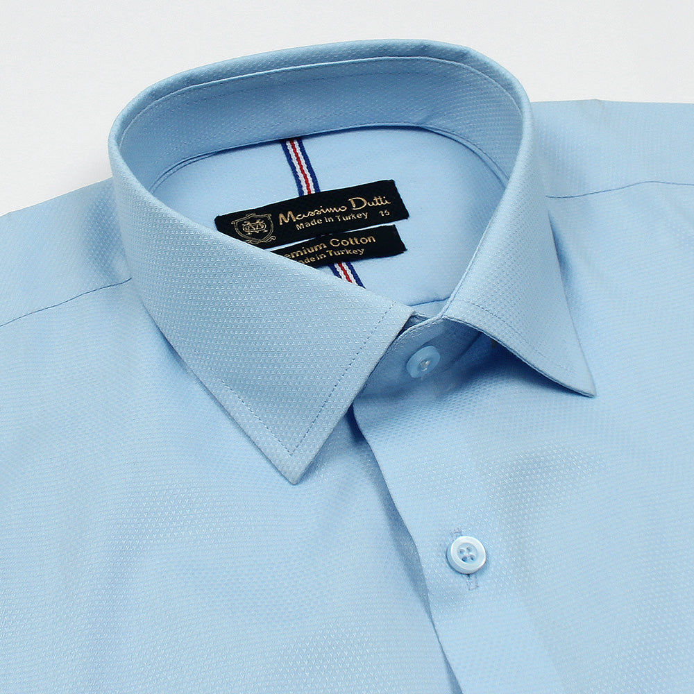 Mussimo Duti Imported Formal Shirt Dobby (Sky Blue)