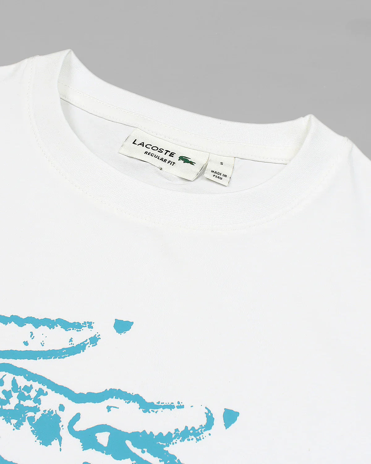 LCSTE CROC IMPORTED MEN'S T-SHIRT (WHITE)