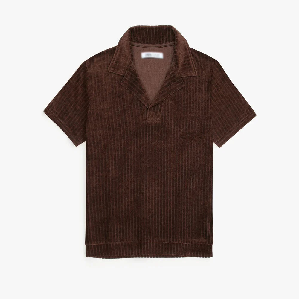 ZR PREMIUM MEN'S COTRISE POLO SHIRT (BROWN)