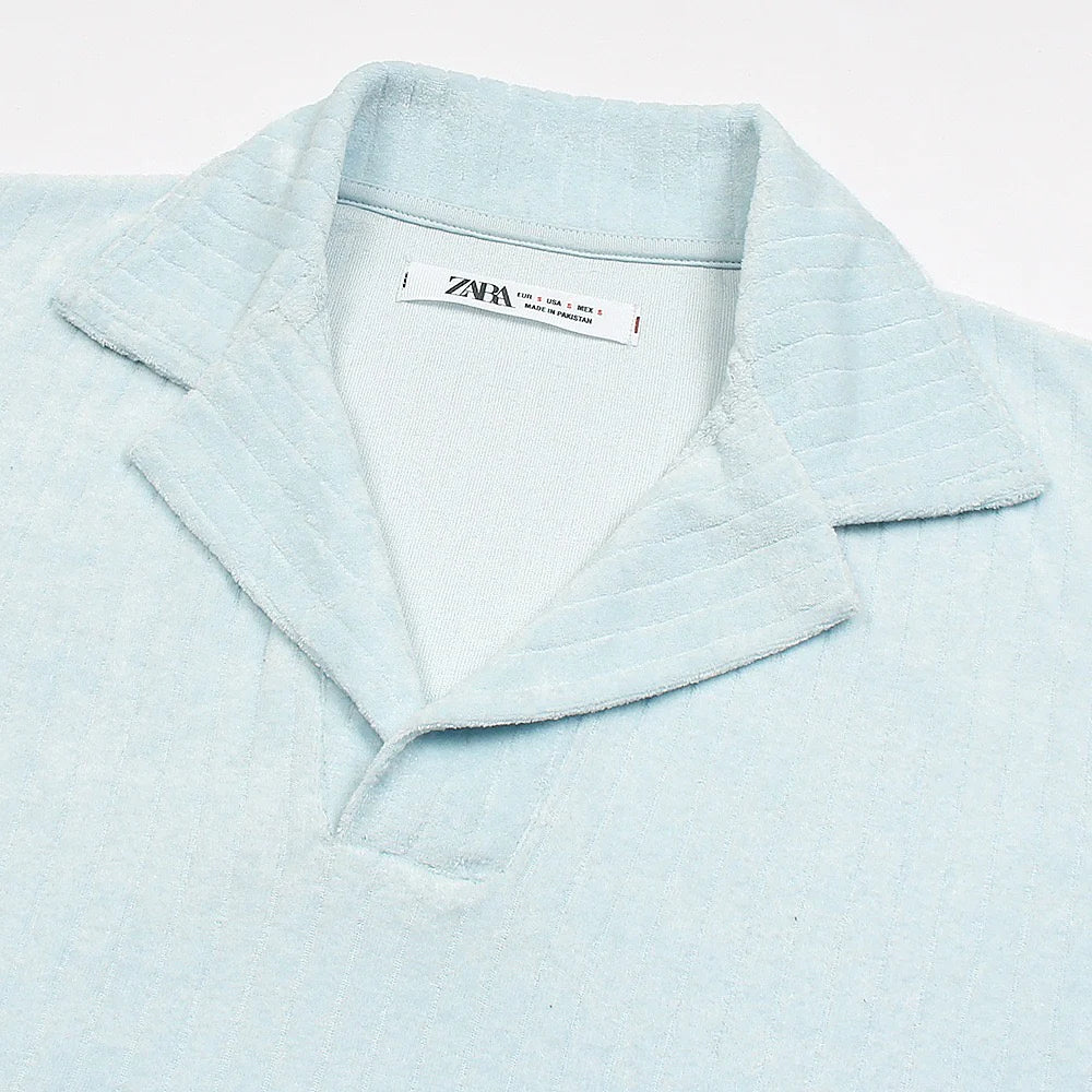ZR PREMIUM MEN'S COTRISE POLO SHIRT (SKY BLUE)