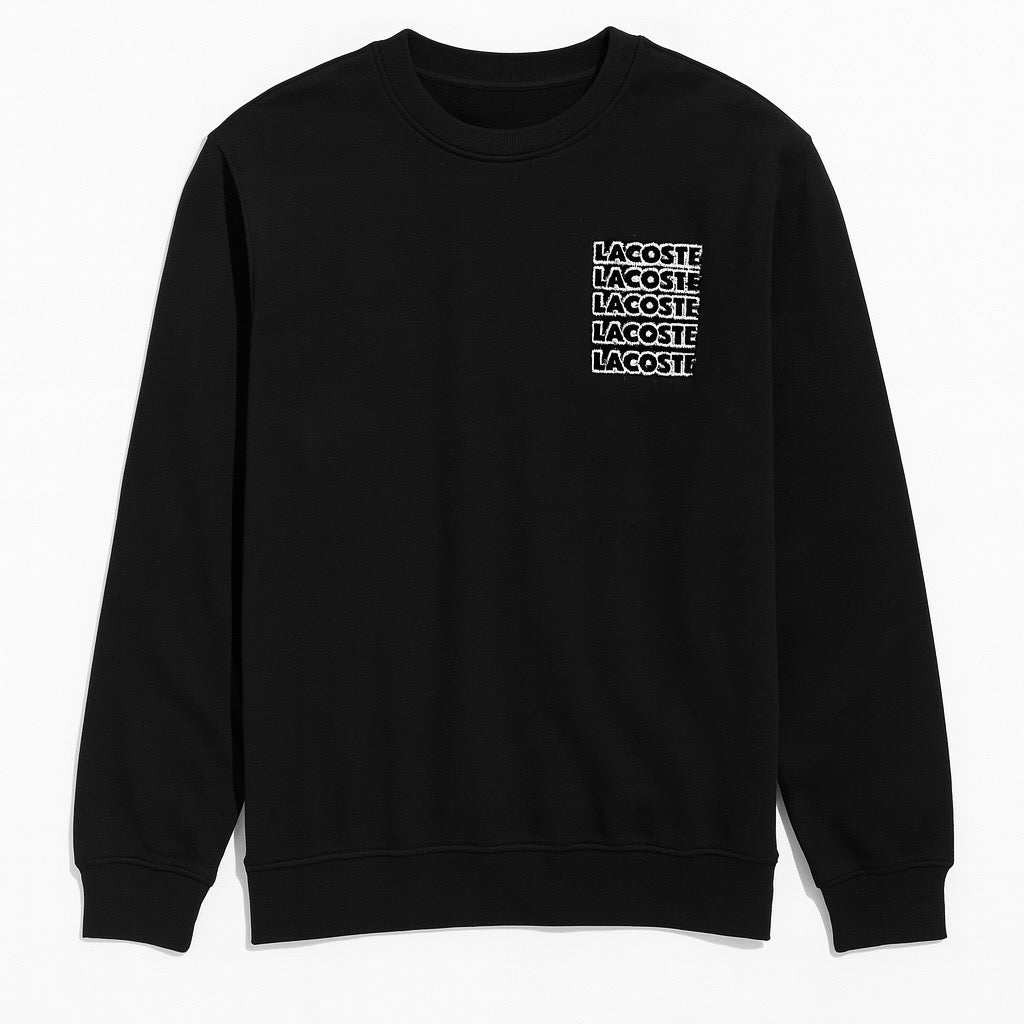 LCSTE PREMIUM COTTON FLEECE GRAPHIC PRINT SWEATSHIRT (BLACK)