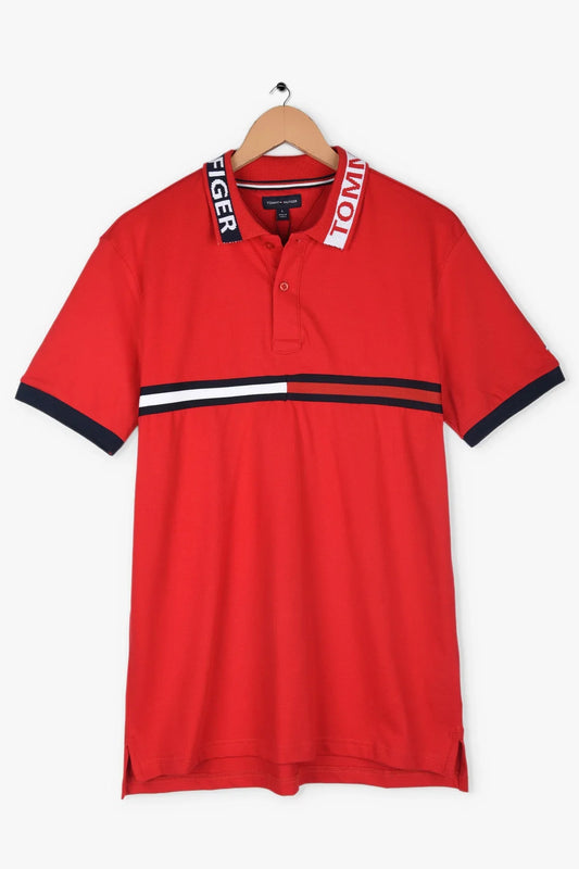 TH Imported Jacquard Collar Polo (Red)