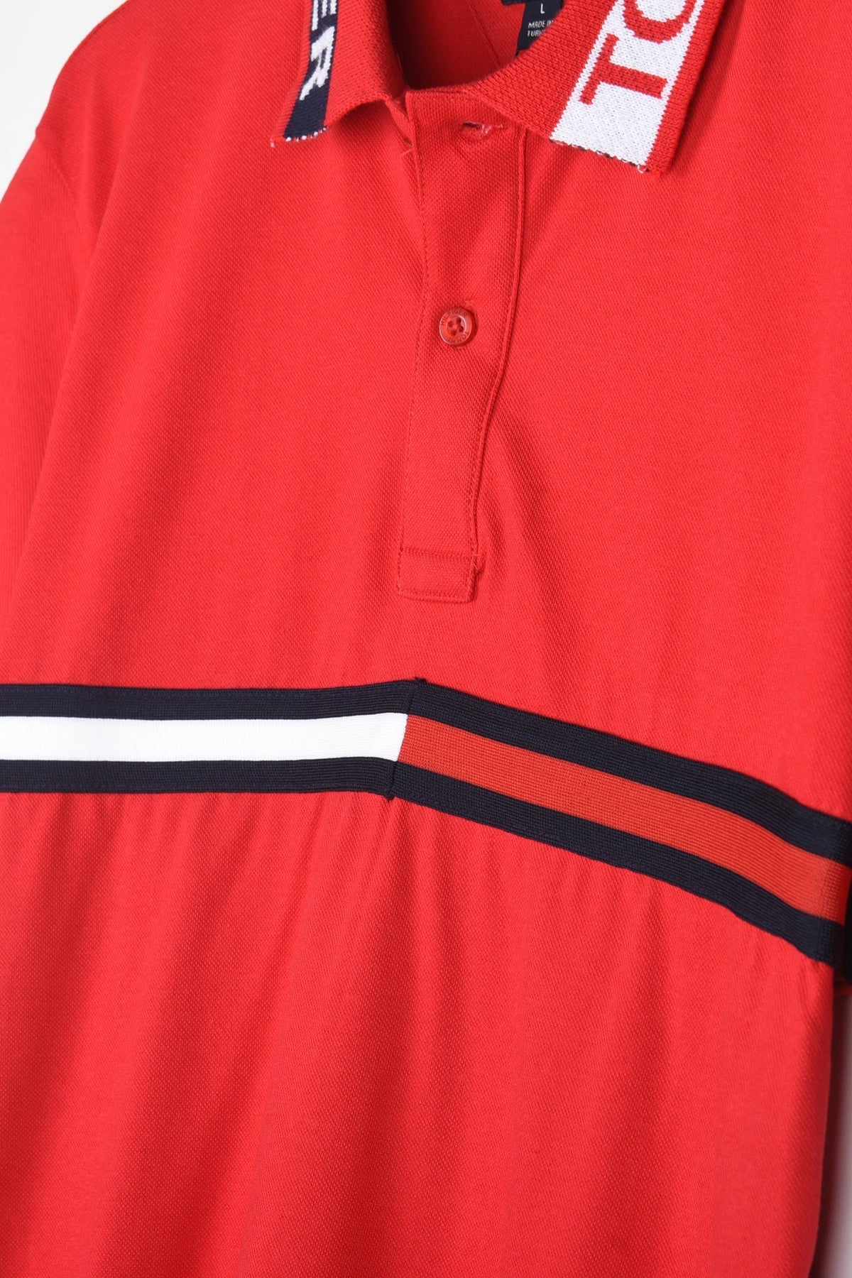 TH Imported Jacquard Collar Polo (Red)