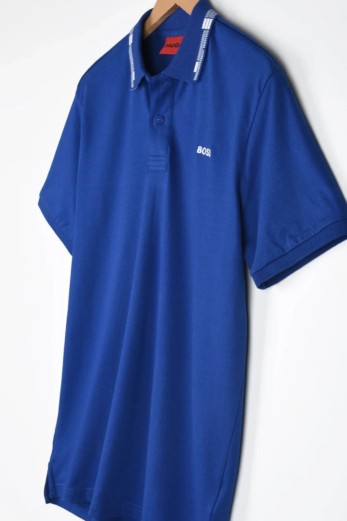 HGO BOS Imported Tipped Collar Polo (Royal Blue)