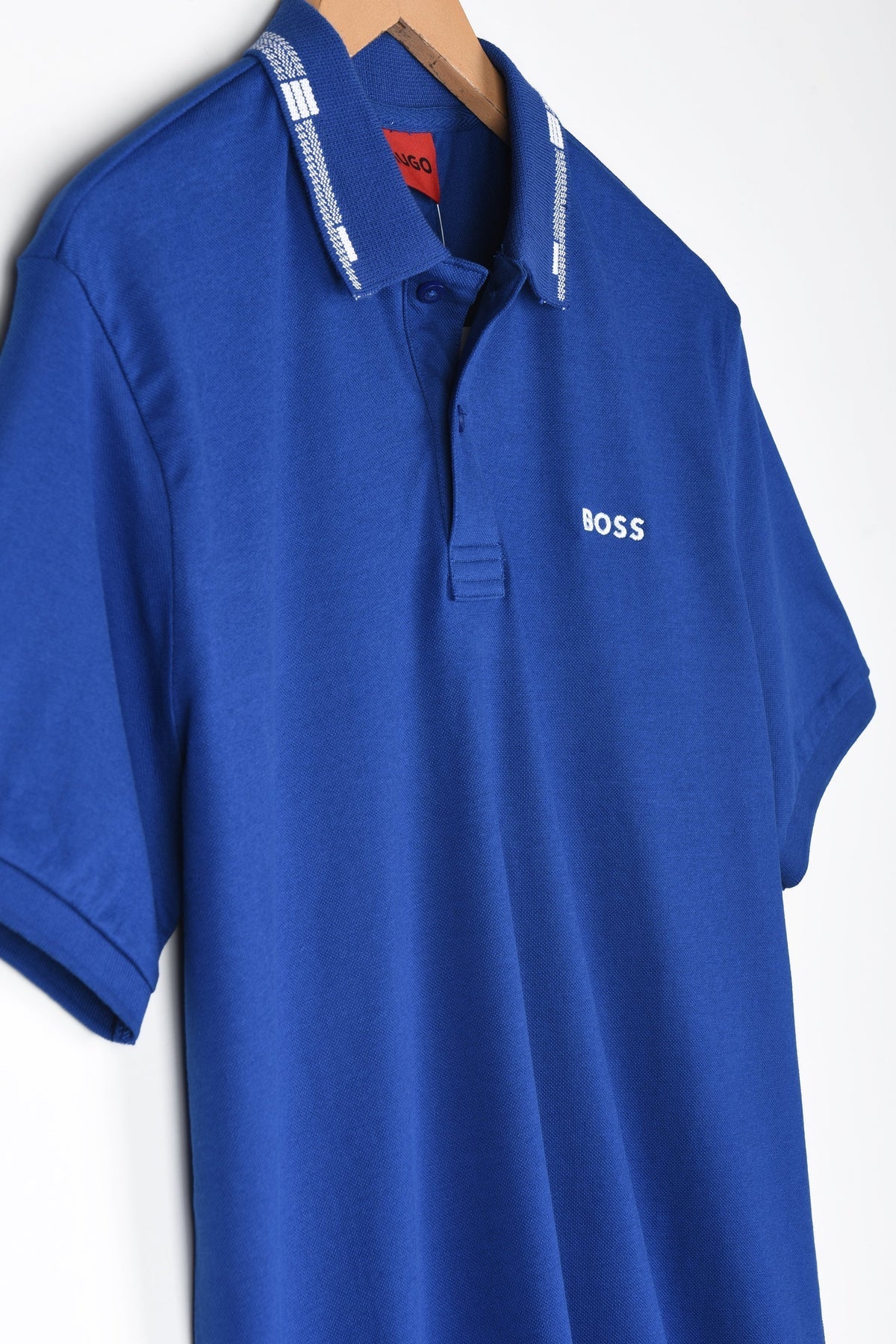 HGO BOS Imported Tipped Collar Polo (Royal Blue)