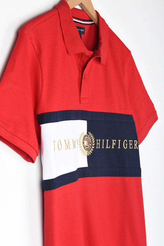 TH Imported Embroidered Logo Polo (Red)