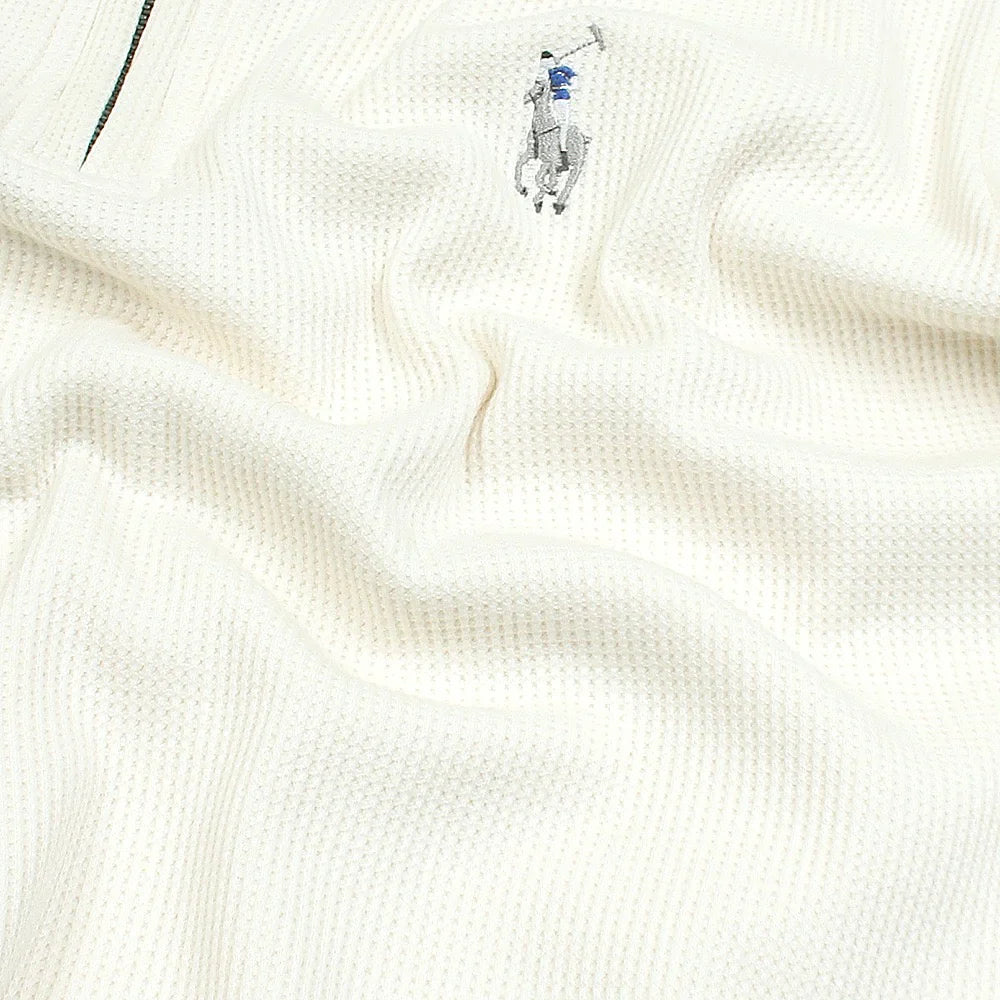 RL PREMIUM MEN'S MULTI ZIPPER POLO SHIRT (OFF-WHITE)