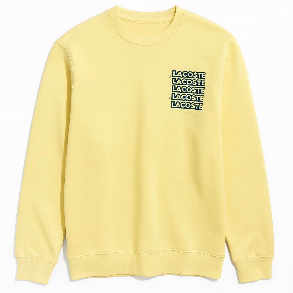 LCSTE PREMIUM COTTON FLEECE GRAPHIC PRINT SWEATSHIRT (LIME)