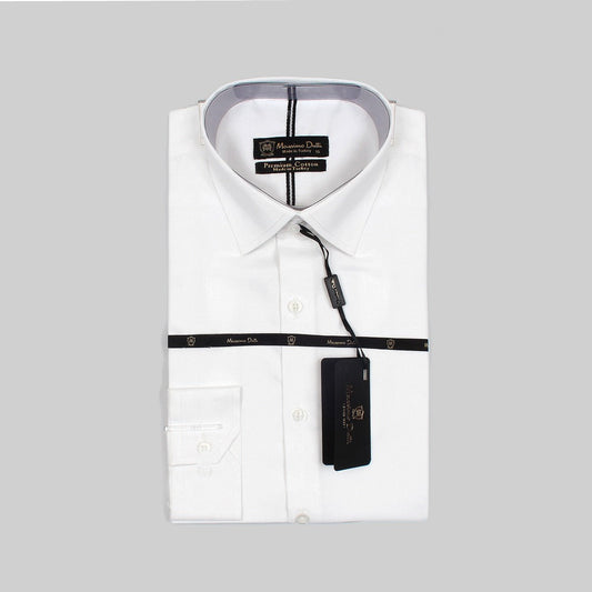 Mussimo Duti Imported Formal Shirt Dobby (White)