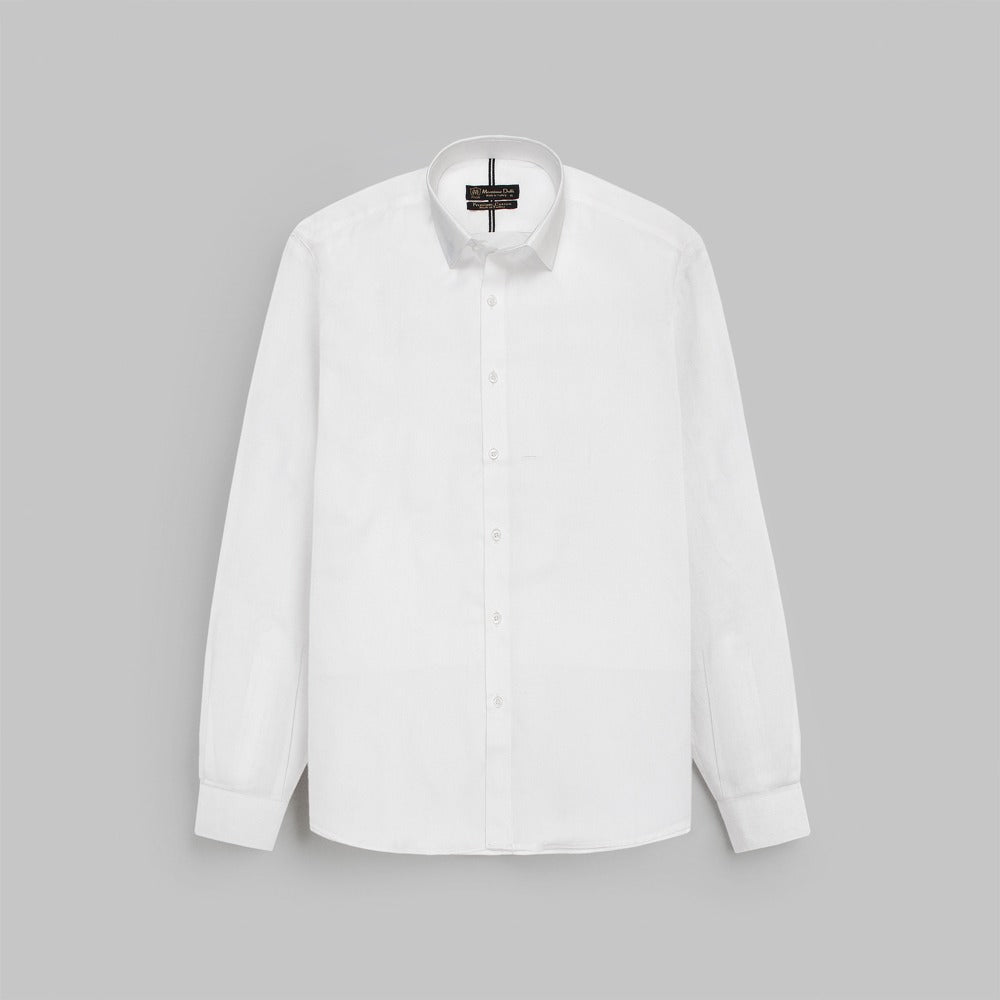Mussimo Duti Imported Formal Shirt Dobby (White)
