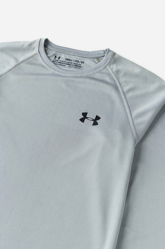 UA Premium Dri Fit Full Sleeves T-Shirt (Heather Grey)