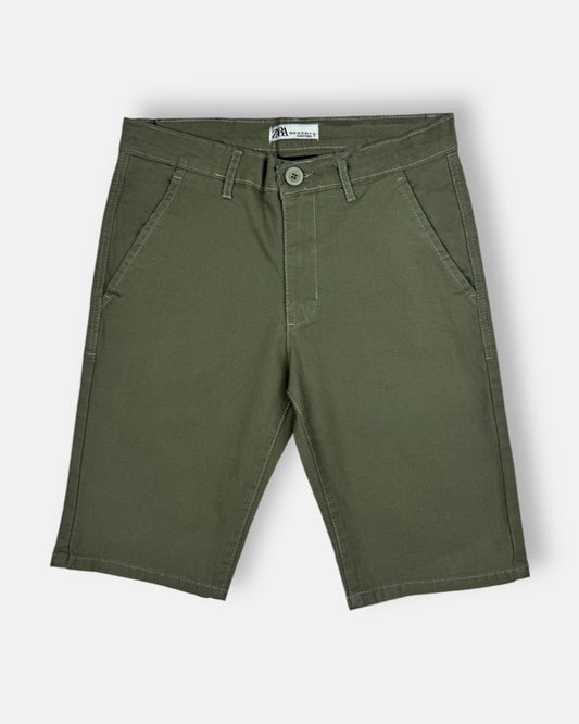 Z.A.R.A Premium Four Pocket Cotton Short (Olive)