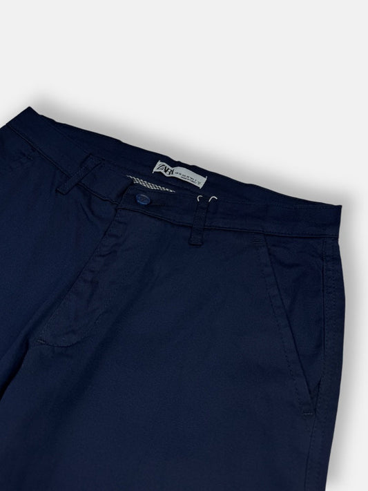 Z.A.R.A Premium Four Pocket Cotton Short (Navy Blue)