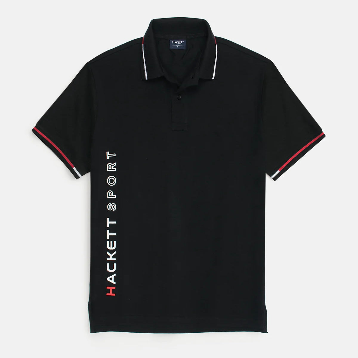 IMPORTED HKT SPORT MEN'S POLO SHIRT (BLACK)