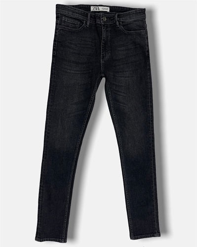 Z.A.R.A Slim Fit Denim Jeans Charcoal Black