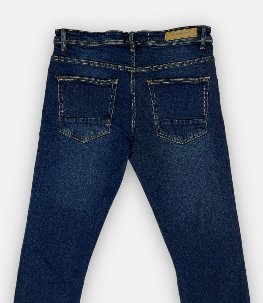 Z.A.R.A Slim Fit Denim Jeans Tinted Green