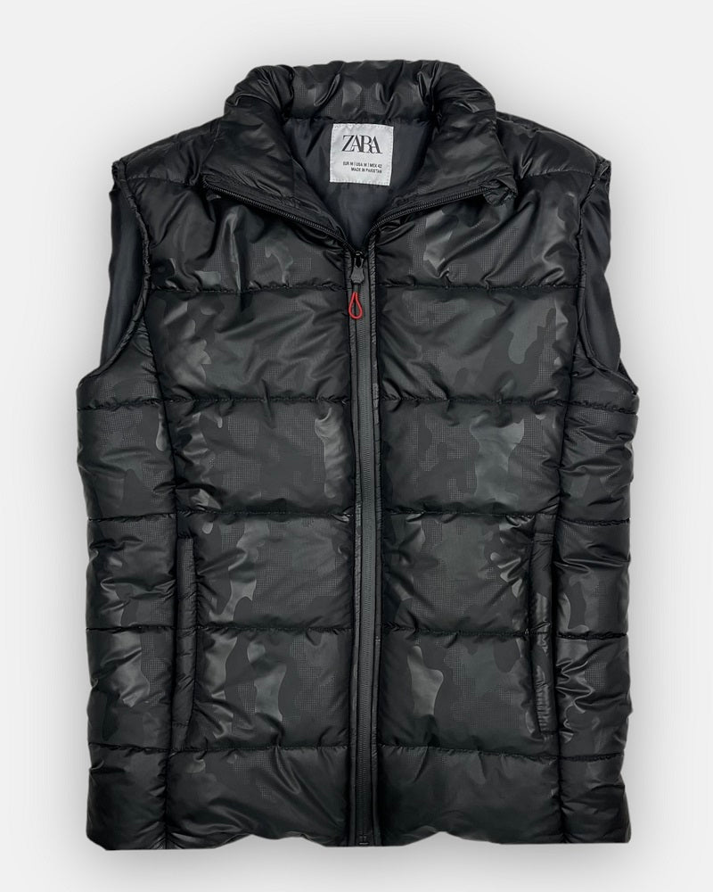 Z.A.R.A Premium Puffer Jacket (Black Camouflage)