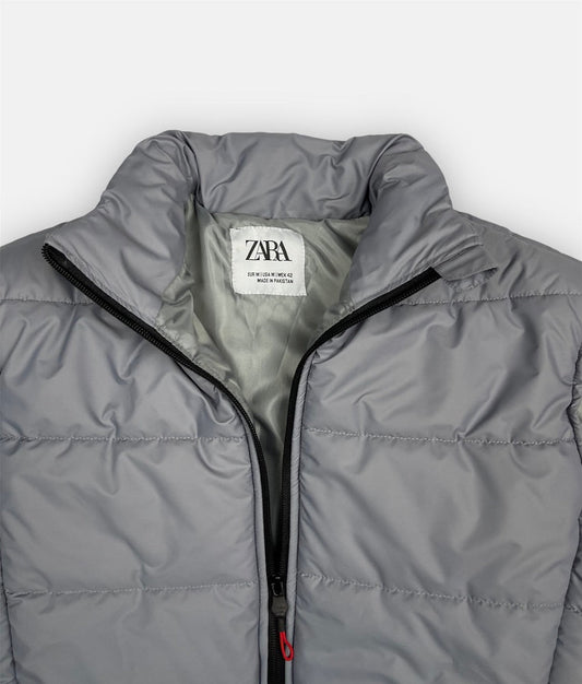Z.A.R.A Premium Puffer Jacket (Steel Grey)