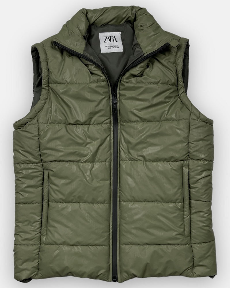 Z.A.R.A Premium Puffer Jacket (Olive Green Camouflage)