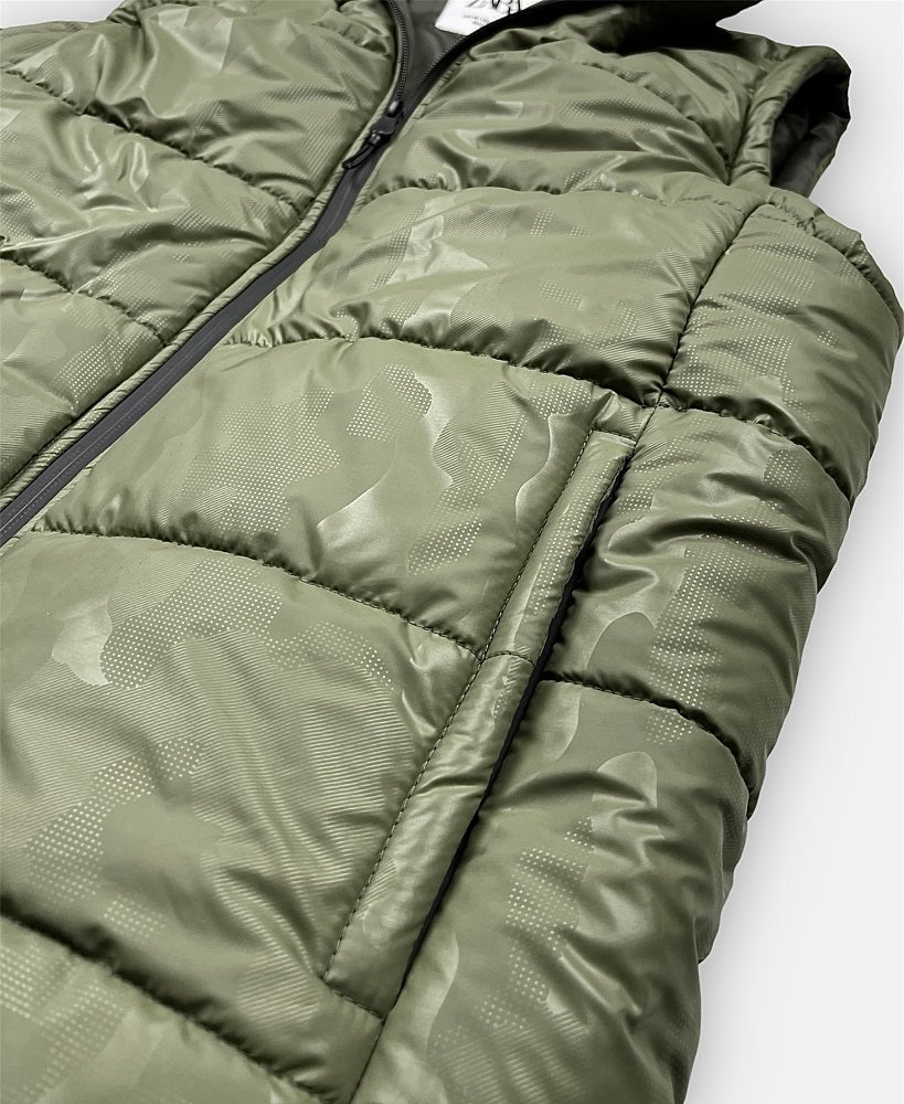 Z.A.R.A Premium Puffer Jacket (Olive Green Camouflage)