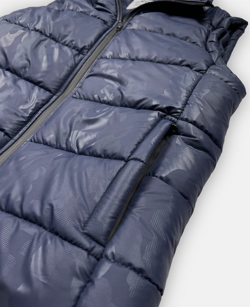 Z.A.R.A Premium Puffer Jacket (Blue Camouflage)