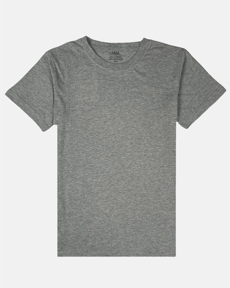 Z.A.R.A Basic T-shirt (Heather Grey)