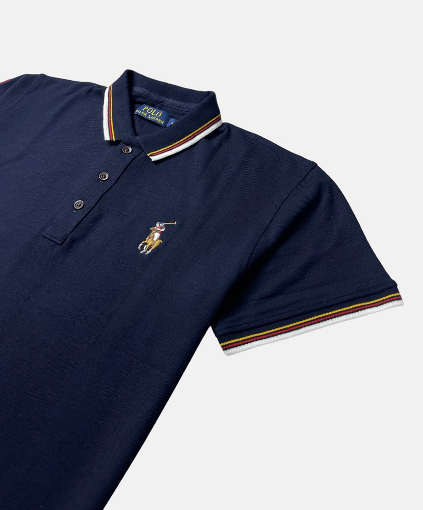 RL Multi-Horse Polo Shirt (Navy Blue)