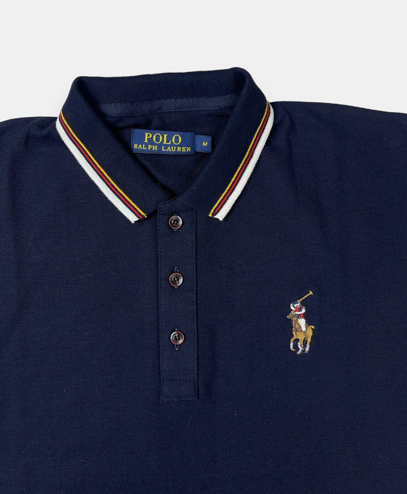 RL Multi-Horse Polo Shirt (Navy Blue)