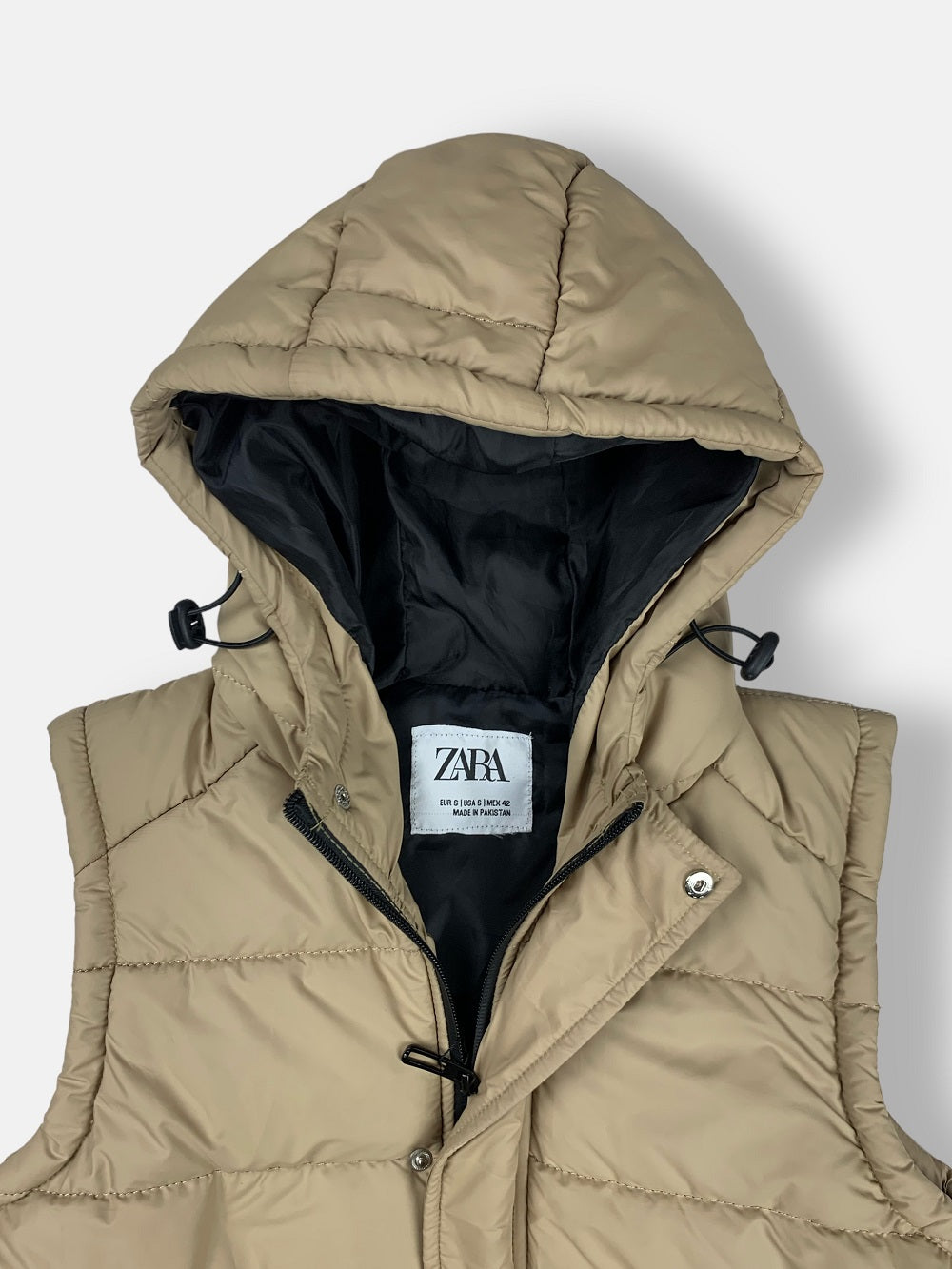 Z.A.R.A Premium Puffer Hood Jacket (Khaaki)